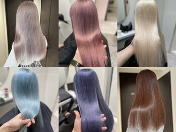 シアバイルーシー(SIA by LUCEY)の写真/〈髪質改善トリートメント〉で内部から潤う艶髪に。ブリーチ毛でも柔らかくまとまり、繰り返すカラーも安心