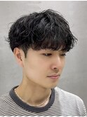 シャドウパーマ/波巻きパーマ/メンズパーマ/メンズカット