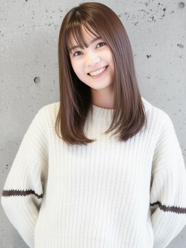 ニューヨークニューヨーク 樟葉店(NYNY) ゆるふわミディアム/ハッシュカット/ベージュ/韓国レイヤー