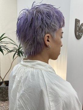 パークレーン アイス イヴェン アネックス(PARK LANE ICI yeven.anx) 春の大人ブリーチ◎センターパートで清潔感ハイトーン