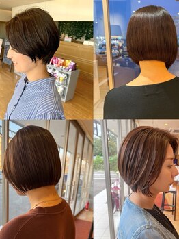 シンク 豊中店(sync)の写真/豊中で30～50代に似合う、扱いやすいボブ・ショート/あなたの骨格に合わせた理想のスタイルで小顔な印象に