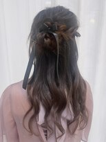 エミュ 中央駅店(eMu)&nbsp;【ふわふわ可愛い】サイドお団子ハーフアップ.*
