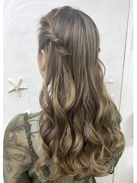 メカマハロジャミング(Me Ka Mahalo Jammming) ツインハーフ/ハーフアップ/お呼ばれヘア/参列ヘア/ヘアセット