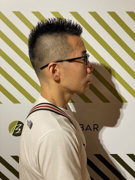 バーバーバー 四谷(BARBER-BAR) ビジネス爽やかソフトモヒカンスタイル