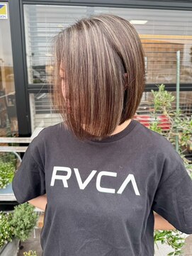 アンドファインヘアービューティー(AND FINE hair beauty) 脱白髪染め×ハイライトカラー
