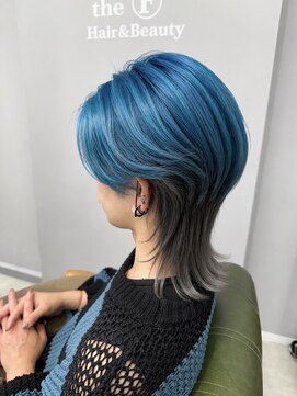 ヘアーアンドビューティーザ エフ(Hair Beauty the F) /ウルフ×デザインカラー/