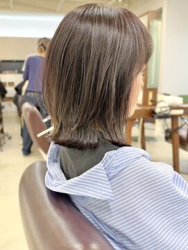 キアラ(Kchiara) オリーブブラウン結べるくびれボブ髪質改善ストレート福岡奥野