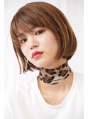 【ショートボブ】 #アッシュベージュ#フレンチガーリー