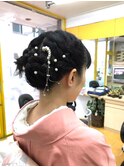 華やかヘアセット