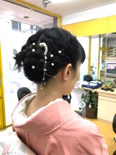 かみゆい 華やかヘアセット