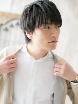 モッズヘア メン 上尾東口店(mod's hair men) ≪mod's men≫黒髪マッシュで爽やかさUP!無造作ショートF