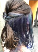 ユニコーンカラー簡単アレンジ