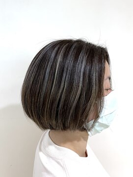 アズール 草加(azule) コントラストハイライト アッシュグレージュ