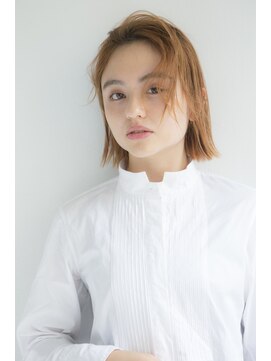 ミエルヘアーエスト 新宿店(mielhair est) 【miel hair est新宿】外国人風☆アプリコットオレンジ☆