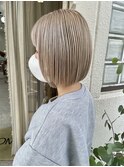 ミニボブ丸みボブ_角を削ったまとまりのある重めボブ