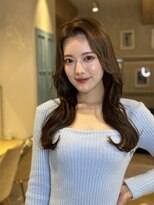 ロンド ストラーダ 心斎橋(Lond strada)&nbsp;韓国前髪顔周りロング×デザインカラー[心斎橋/髪質改善]