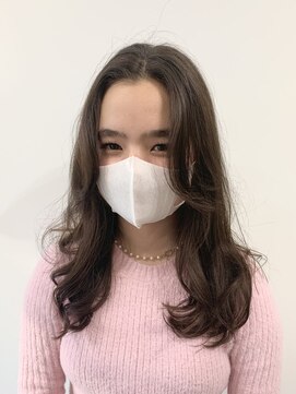 ヘアーアンドカラー ルジャルダン 葛西店(le jardin) 韓国風Ｓ字バング×ロングヘア