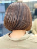 大人かわいいバレイヤージュハイライトアッシュブラウン