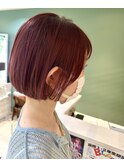 saraju イシヅ　ミニボブ☆ピンクブラウン