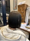 まるみボブ×アッシュカラー