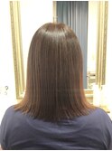 30代40代50代/ツヤ髪スタイル/ミディアムストレート