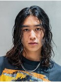 渋谷ニュアンスパーマミディアムセンターパートツイストパーマ●