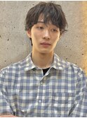 メンズショート ニュアンスパーマ 無造作 シャドウパーマ
