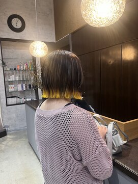アールトゥーヘアー(art To Hair) 裾カラー/グラデーション/黄色