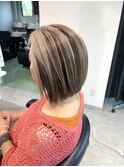 フェイスフレーミング×白髪ぼかし
