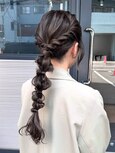 お呼ばれヘア/ヘアセットヘアアレンジハーフアップ成人式卒業式