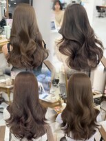 ハピネス 梅田茶屋町店(HAPPINESS)&nbsp;韓国ヘア/レイヤーカット/髪質改善/顔周り/ブリーチなしベージュ