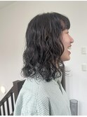 ウェーブパーマ/ミディアムパーマ/くるくるパーマ