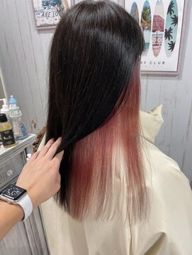 ロア 熊本(LOA) サーモンピンクインナーカラー