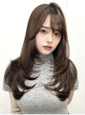 韓国レイヤーヘア/渋谷/レイヤーカット/エクステ/ワンホン