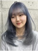 ブリーチハイライト髪質改善ダブルカラーレイヤーカット