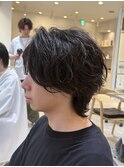 長め韓国センターパートウルフ