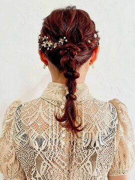 リコ 池袋東口店(Liko) ヘアセット ヘアアレンジ お団子ヘア 結婚式ヘア お呼ばれへア