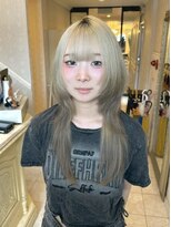ヘアスタジオ アルス 御池店(hair Studio A.R.S)&nbsp;アンブレラカラーミディアムヘア50代髪型レイヤーカット