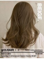 グリット ヘアープラス(grit.HAIR|+)&nbsp;【grit.】オリーブベージュ/ダブルカラー/レイヤー/郡山