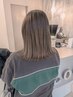 【うるツヤ】カット+艶カラー+質感ケアトリートメント(リタッチ~胸上)