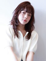 メノン 茨木店(Menon)&nbsp;レイヤーセミロング　ダークパープル　ハッシュカット