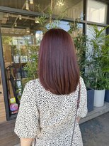 リールヘアー 大野城店(rire hair) ブリーチなしで楽しむ艶ピンクバイオレット
