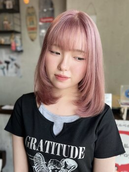 スワッグ(swag)の写真/【新下関】ハイトーンで新しい自分に出会える◇ケアブリーチで透明感×ツヤ感のある美しい仕上がりに♪