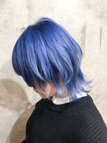 カリーナコークス 原宿 渋谷(Carina COKETH) インディゴブルー_ウルフ ケアブリーチダブルカラー