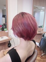 ルシードスタイルビーシャイン(LUCIDO STYLE B SHINE)&nbsp;豊橋ビーシャイン★ばっさりショート×ピンクブラウン