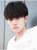 マッシュ短髪ツーブロックモテる束感モテ髪イケメン黒髪ビジネス