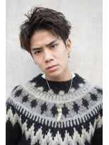 【安掛hair】刈り上げアップバングショートウェーブ