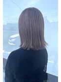 白髪ぼかし×切りっぱなし