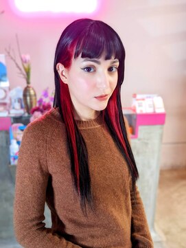 アンゼロ(UNZELO) インナーカラー：レッド