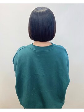 モリオフロムロンドン 松戸店(Morio from London) 【松戸　石山】ナチュラルミニボブ　耳かけボブ　前髪あり